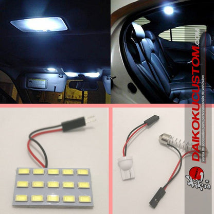 Placa Panel Led Techo 15 Cuadrados + Adaptadores