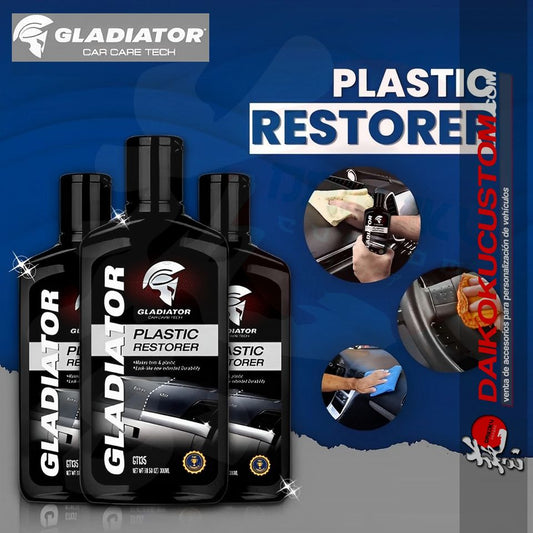 Restaurador Plastico Gladiator Gt135 300ml X1