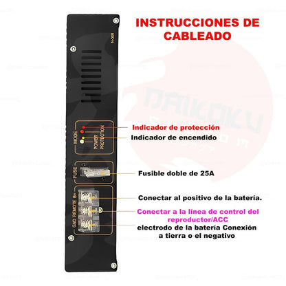 Amplificador N-368 2200w De 2 Canales