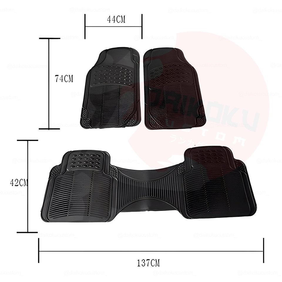 Cubre Piso Goma 3pcs Camello Largo Pro