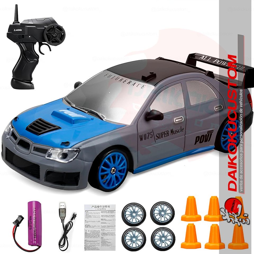 Auto Escala 1:24 Drift Rc Control Subaru Impreza