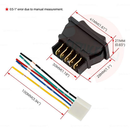Boton Interruptor Alzavidrio 5 Pin