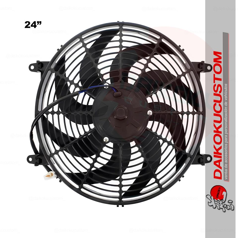 Electro-Ventilador 14" Universal 80w Aspa Curva