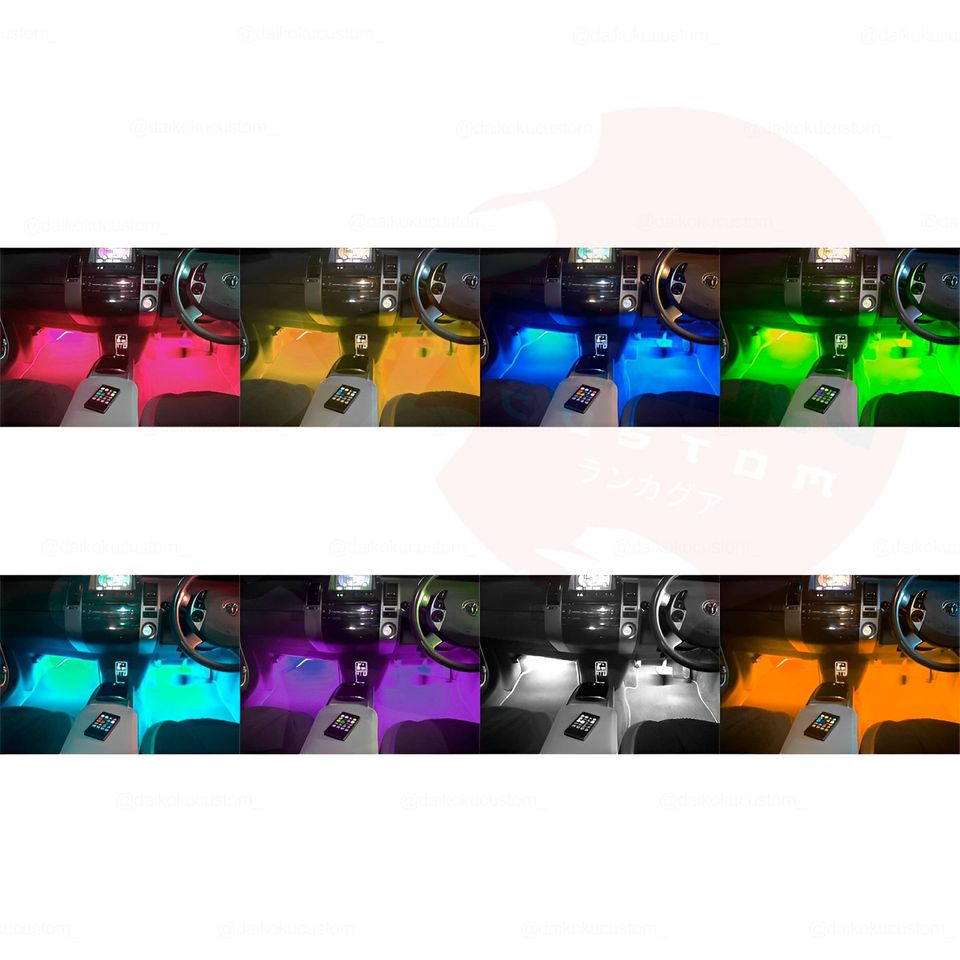 Luces Led Interior Piso Rgb + App Bluetooth 48 Led
