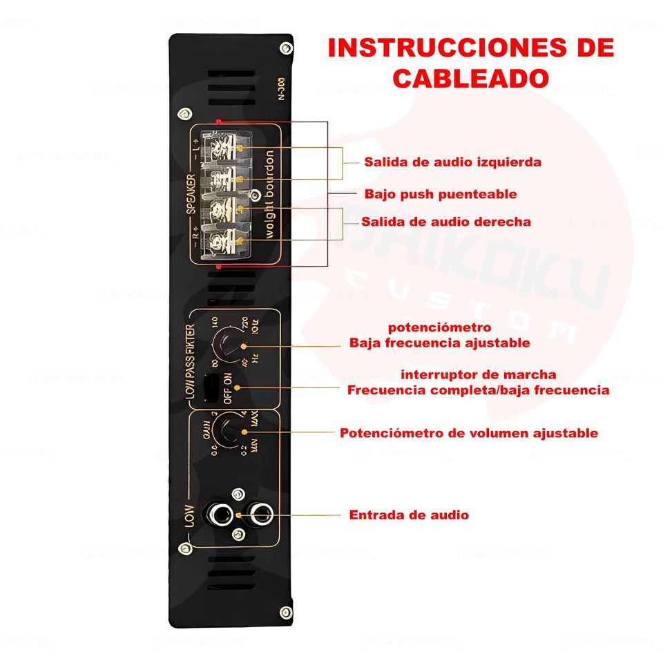 Amplificador N-368 2200w De 2 Canales