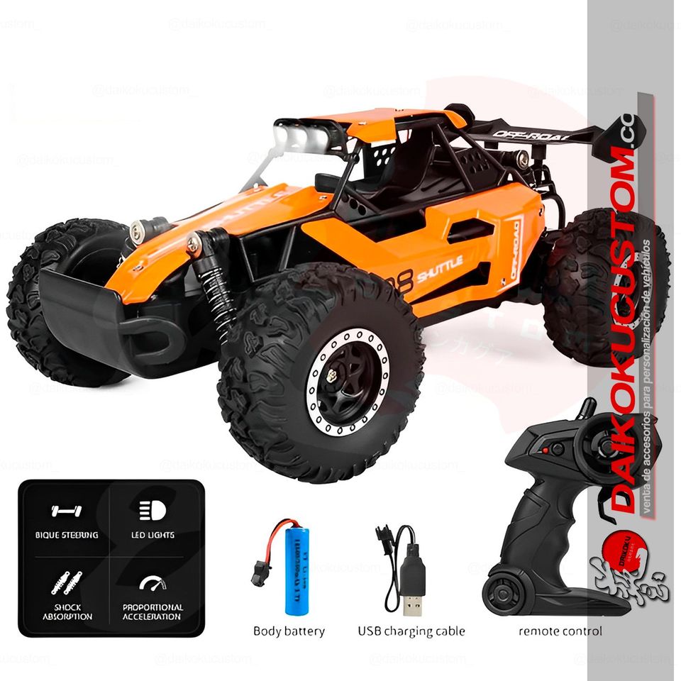 Auto Escala 1:16 2WD Rc Control Todo Terreno (Dk087)