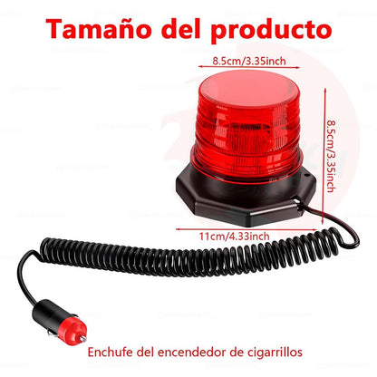 Baliza Led Estroboscopica Rojo 12/24v Al Cenicero