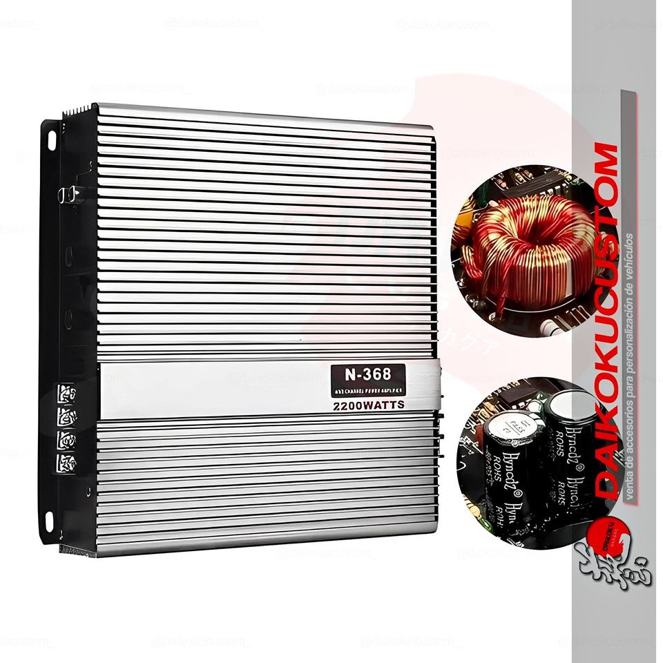 Amplificador N-368 2200w De 2 Canales