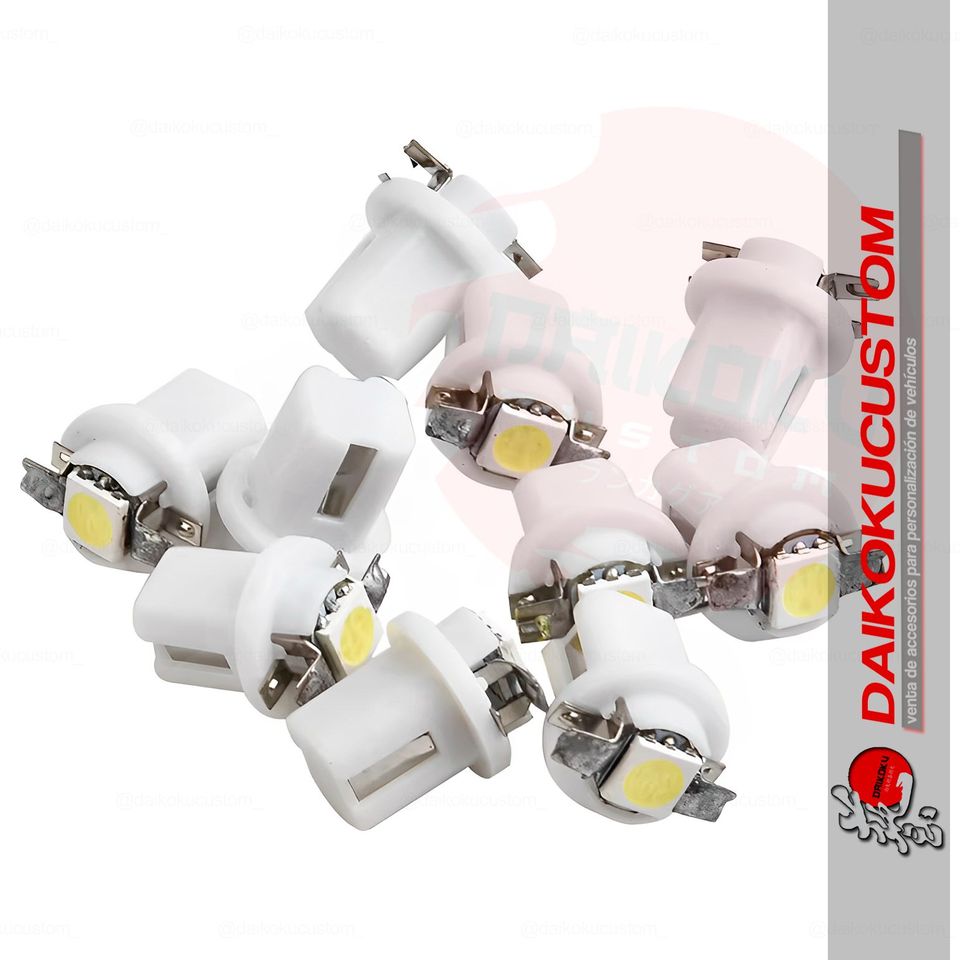 1 Ampolleta Led T5 Modelo b8.5 Blanco