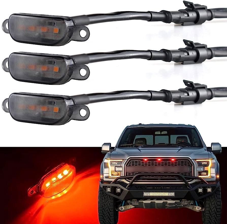 Kit 4 Luces Led Tipo Raptor Sin Control Colores