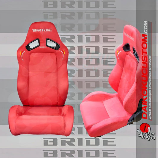 Butacas Bride Gamuza Rojo 6608 X2