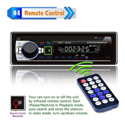 Radio Panel Incorporada Bluetooth 1 Din Universal