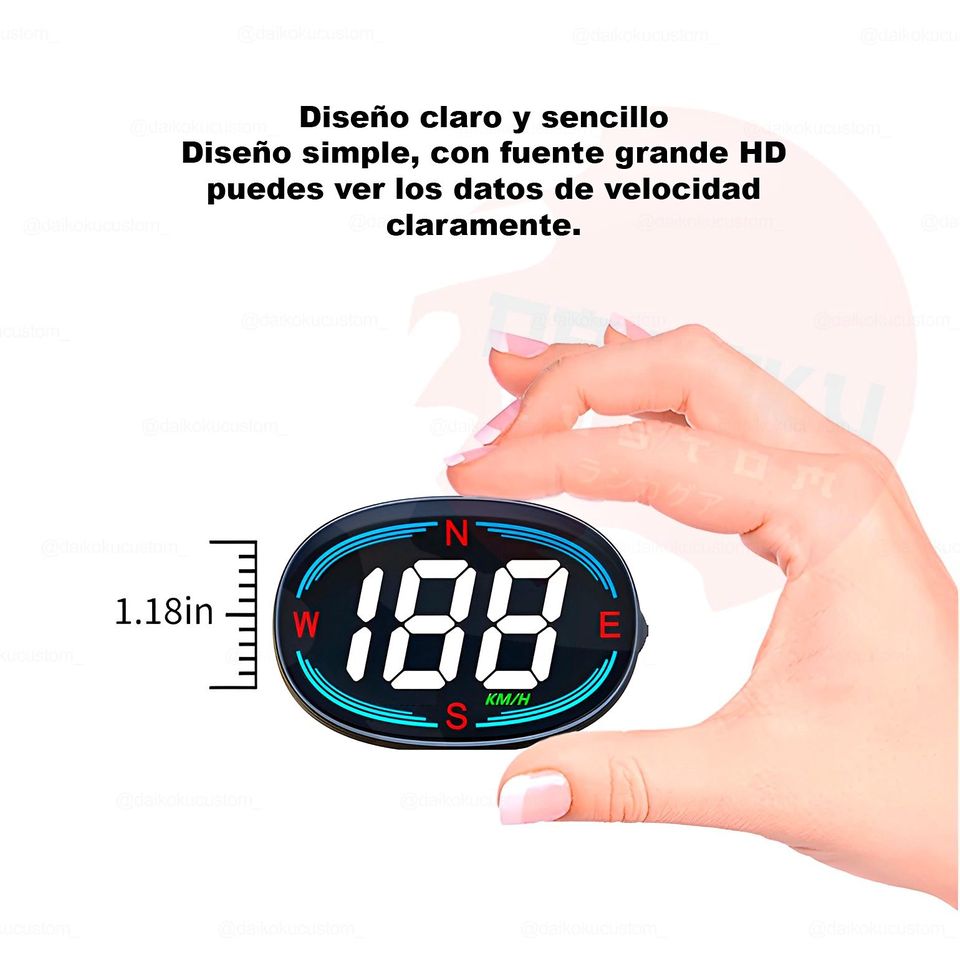 Velocimetro Gps Pantalla Usb Ovalado