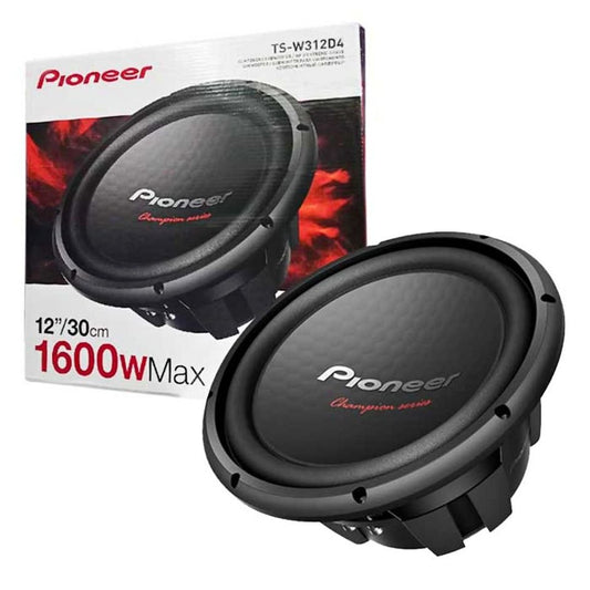 Subwoofer Pioneer 1600w TS-W312D4 Champion Doble Bobina