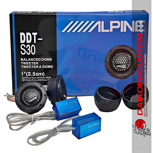 Tweeters Alpine 180w Ddt-S30 Caja Azul