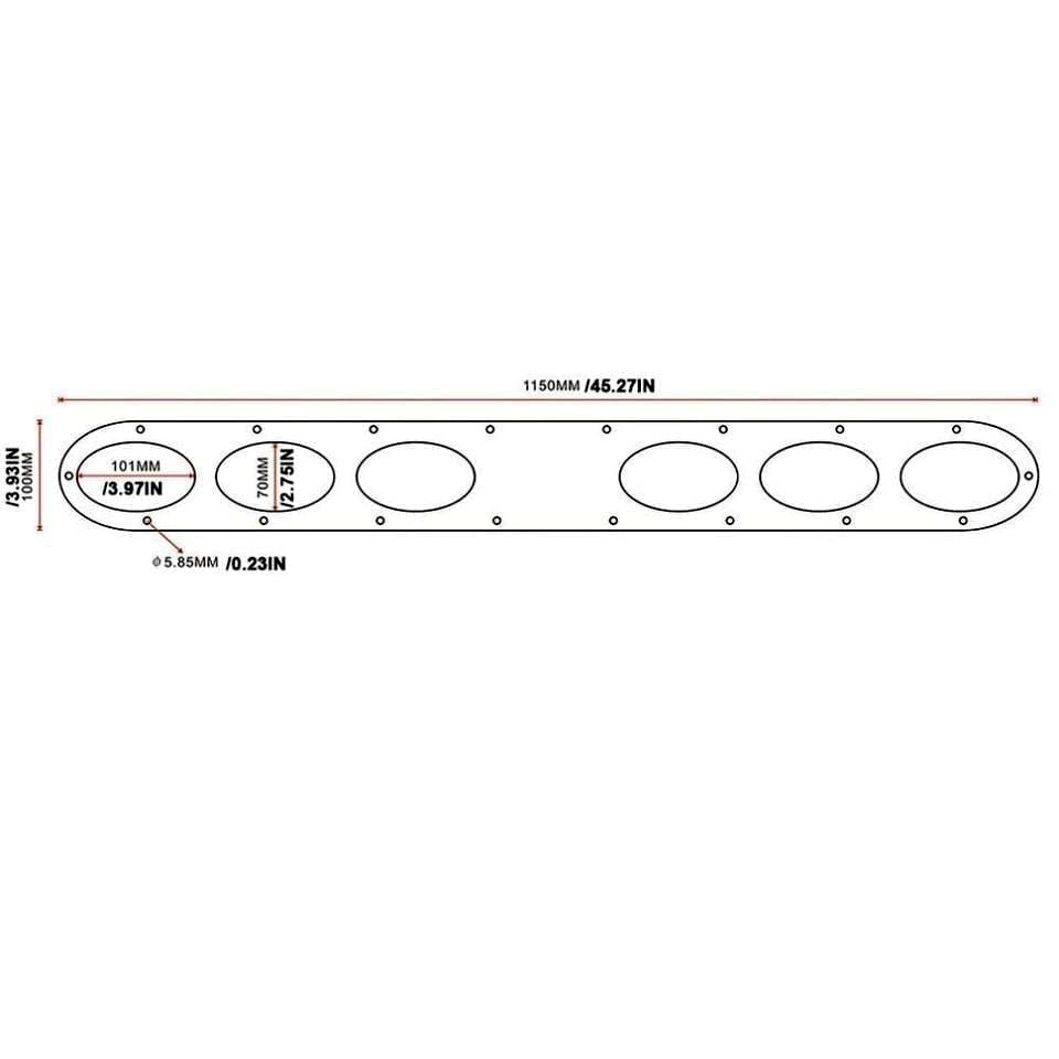 Difusor 115cm Aire Grande 8 Orificios Metalico