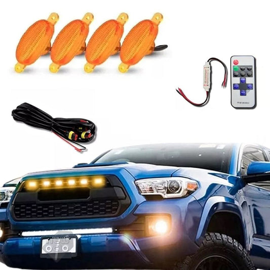 Kit 4 Luces Led Tipo Raptor + Control