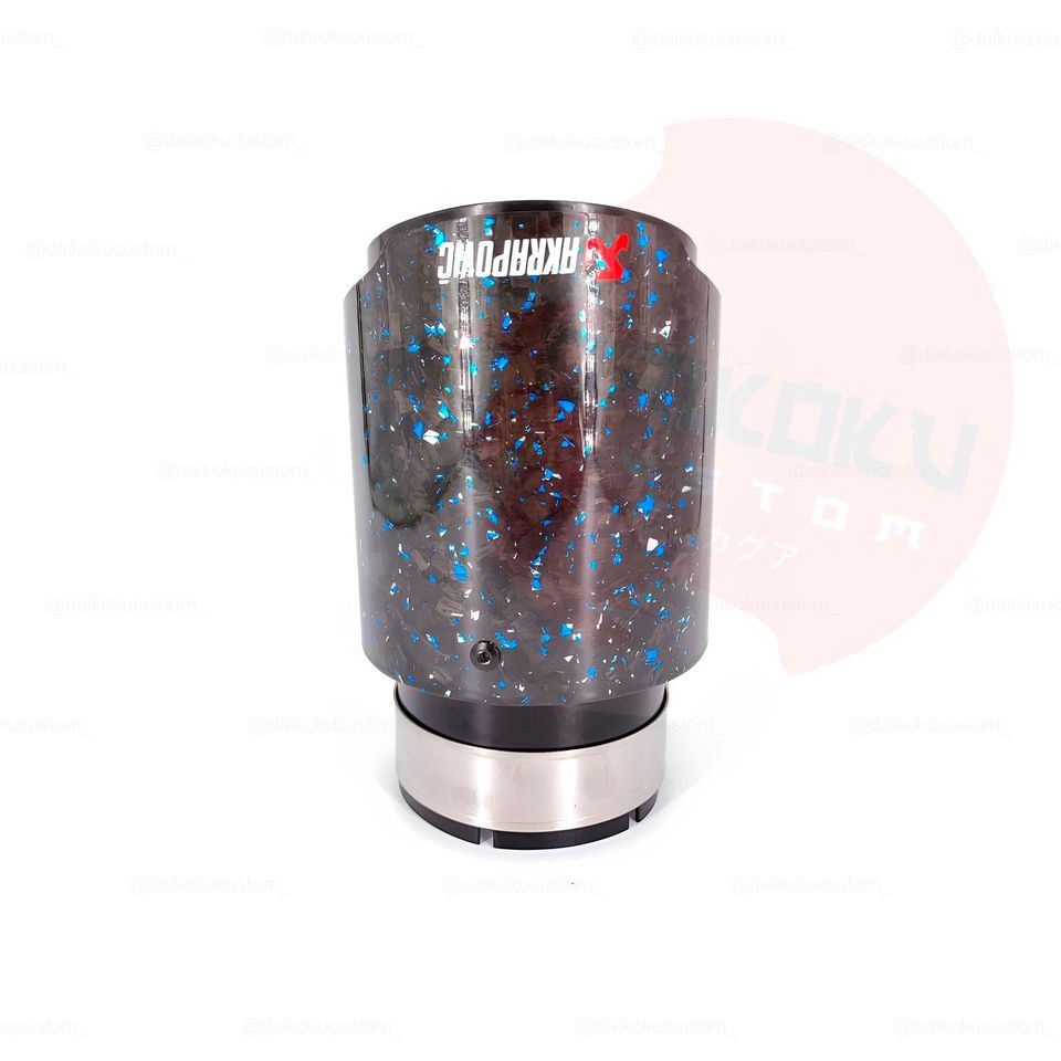 Cola Escape Akrapovic 3 Tipo Carbono Forjado Azul