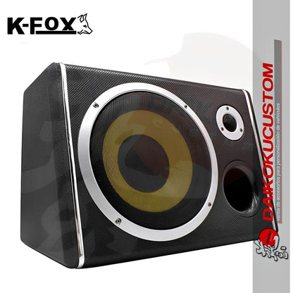 Subwoofer Amplificado 1500w K-Fox 10" + Cables