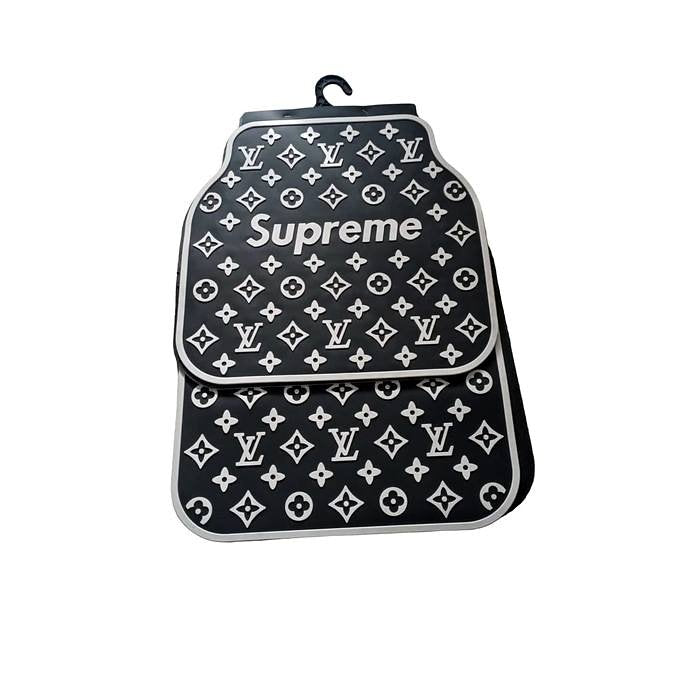 Cubre Piso Goma Supreme 5pcs Letras Blancas Con Camello