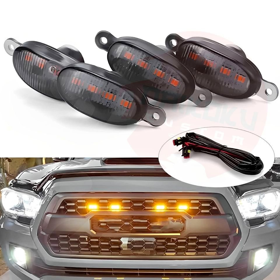 Kit 4 Luces Led Tipo Raptor Sin Control Colores