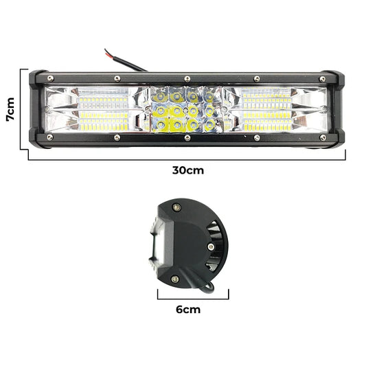 Mini Barra Led 120w Doble Expansion Neblinero 30cm X1