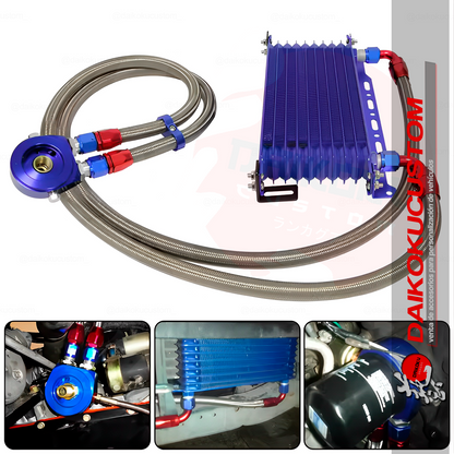 Kit Radiador Enfriador De Aceite 9 Celdas