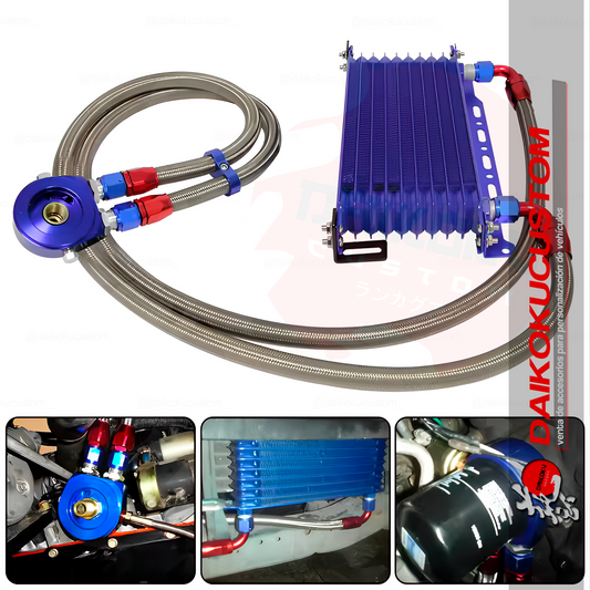 Kit Radiador Enfriador De Aceite 9 Celdas