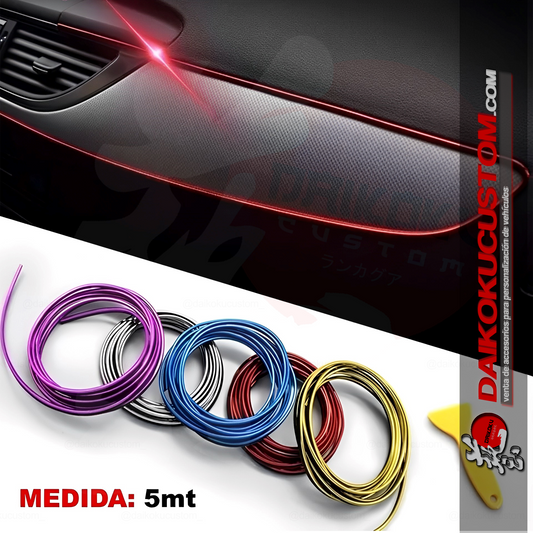 Cable Hilo 5mt Decorativo Tablero Embutido (Sin Led)