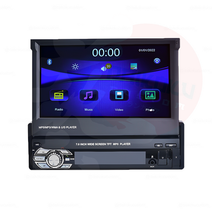 Radio 1 Din Con Pantalla Retractil 7 Generica Manual Bluetooth