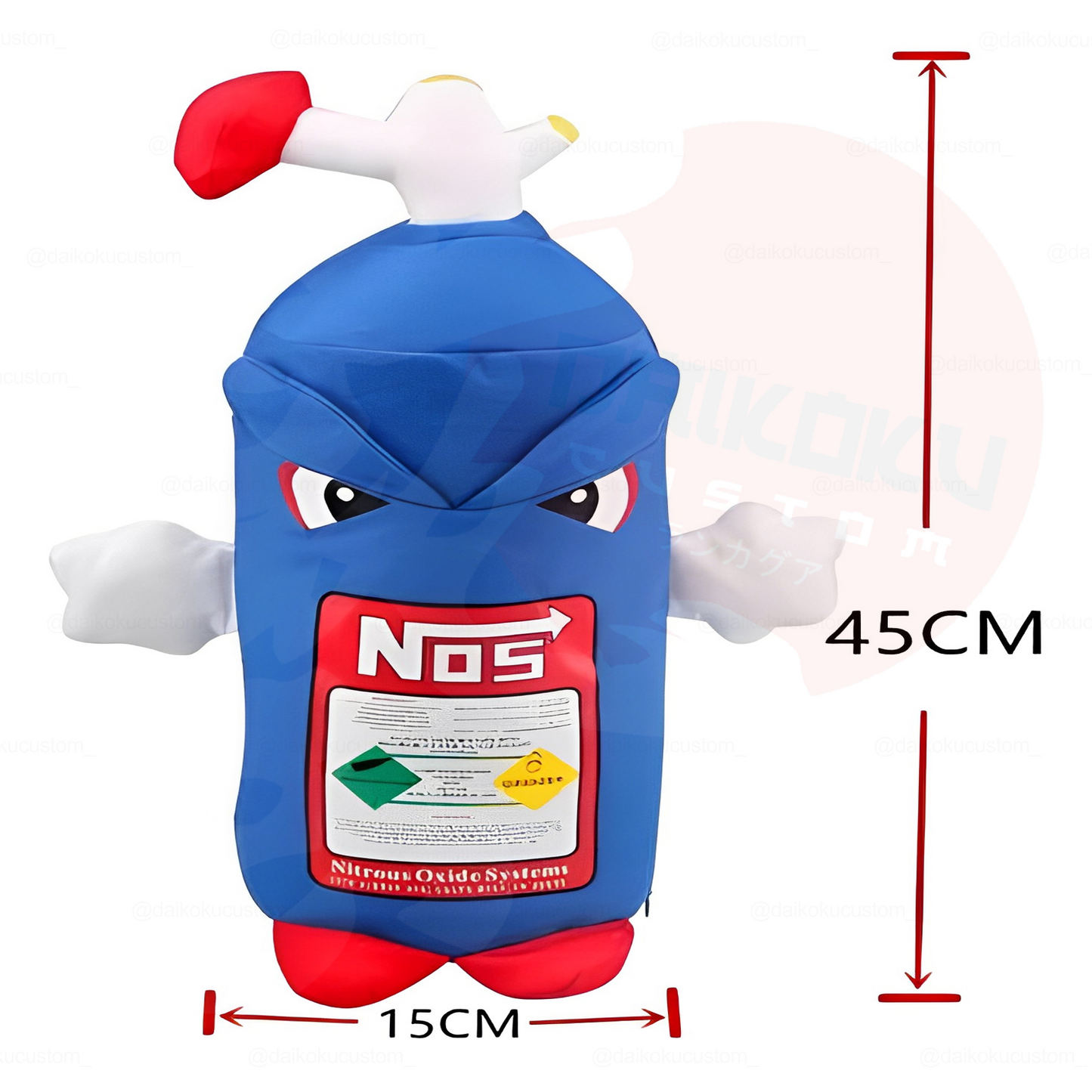 Peluche Botella Nitro Nos Con Ojos 45cm