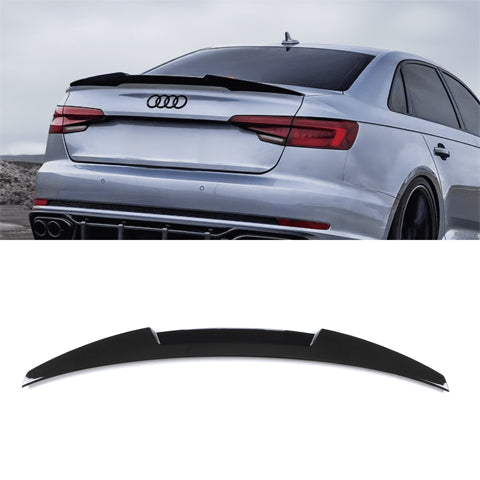 Aleron Lip Spoiler Plastico Abs Audi A4 Negro Brillante