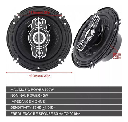 Parlantes 16cm 500w Mingyuan TS-1685