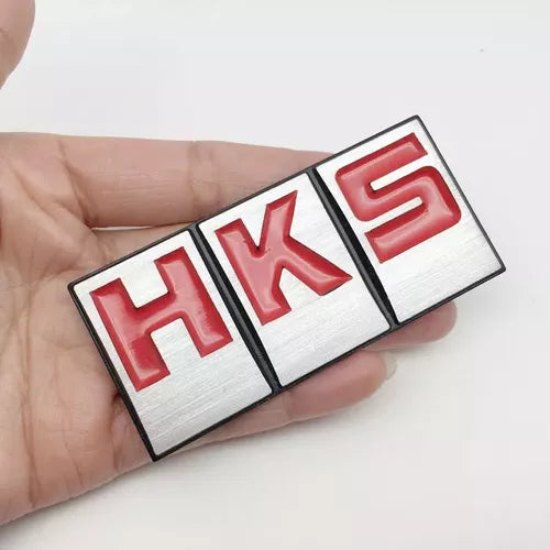 Emblema Adhesivo Trasero Hks Rojo