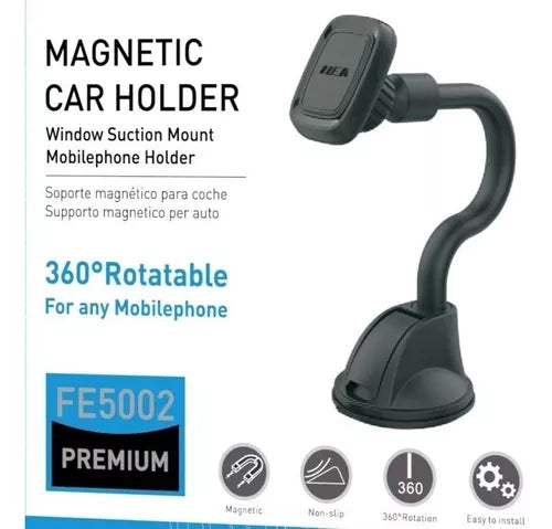 Soporte Celular Ventosa + Iman 360° FE5002 1500023 (Premium)