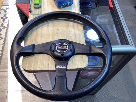 Volante Deportivo Sparco Plano Negro P.u