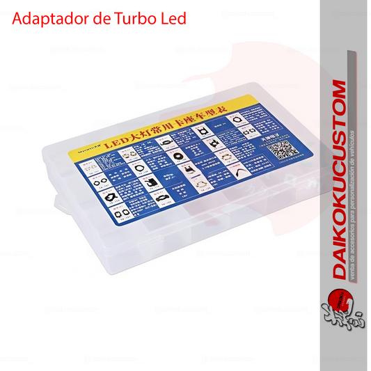 Caja Soportes Adaptador Turbo Led Diferentes Modelos H53-40