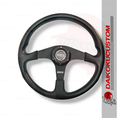 Volante Deportivo Sparco Plano Negro P.u