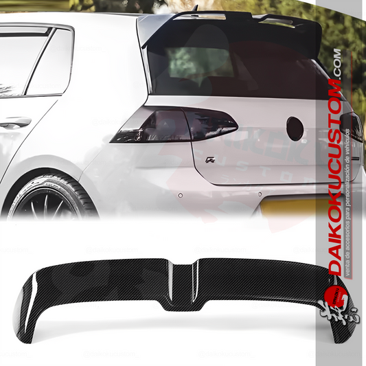 Aleron Spoiler Plastico Abs Volkswagen Golf GTI Mk7 Tipo Carbono