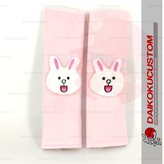 Cubre Cinturon Rosado Conejo X2 (Par)