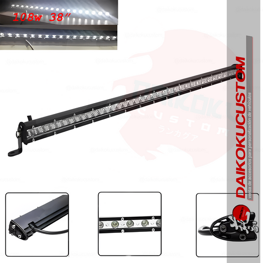 Barra Led Recta Slim 108w 97cm 38"