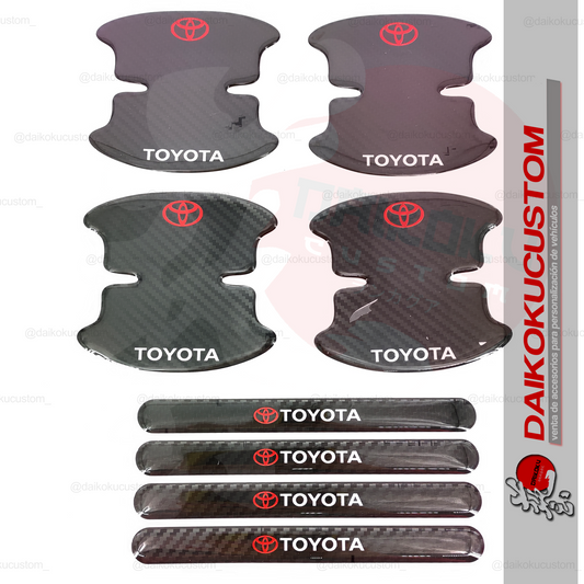 Protector Manilla + Tope Puerta Toyota 8pcs Adhesivo