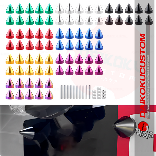 Set 10 Pernos M6 Decorativos (Con Punta)