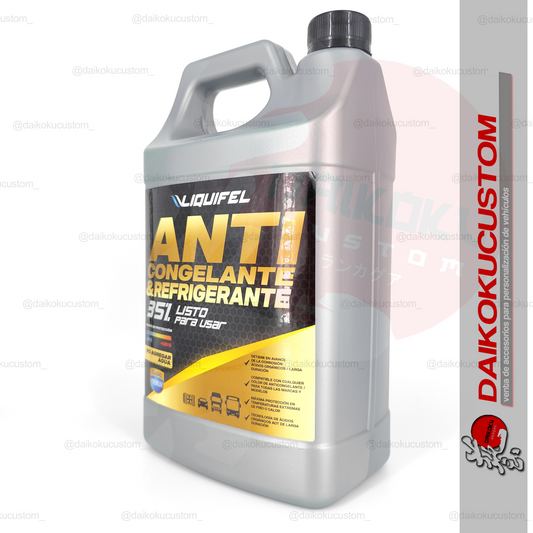Anticongelante Y Refrigerante Verde 35% Auto Liquifel 4 Litros