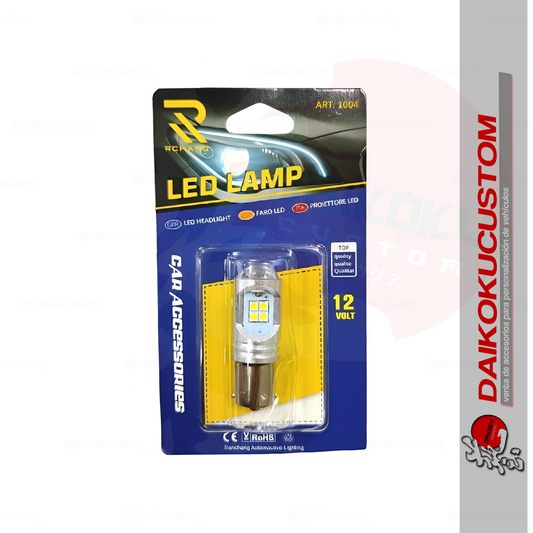 1 Ampolleta 12 Led Lupa S25 1 Contacto 69a