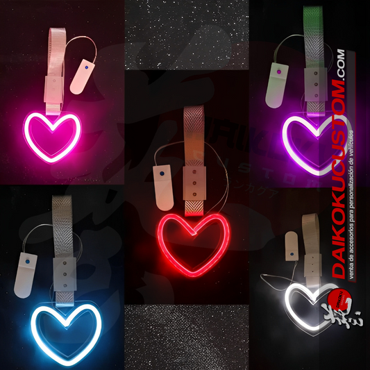 Tsurikawa Correa Mano Led Corazon Diferentes Colores