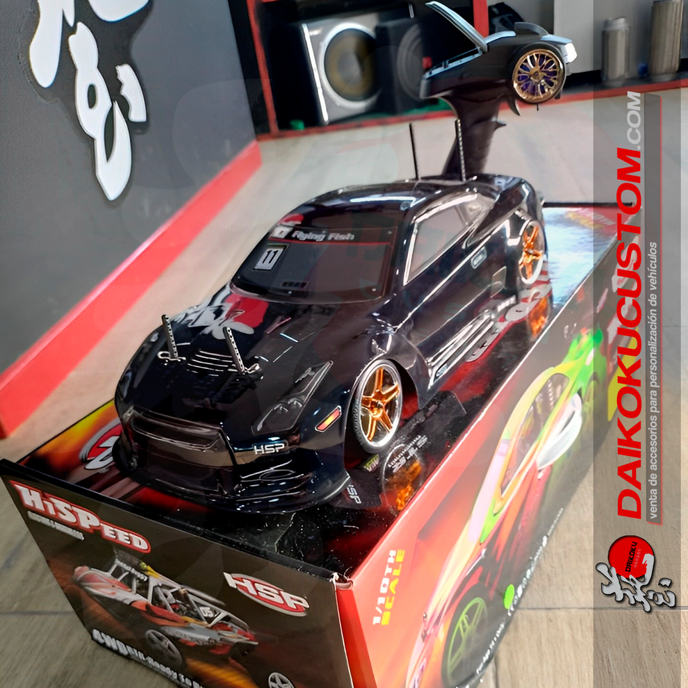 Auto Escala 1:10 Rc Nissan Gtr R35 Drift Hsp Pro – Daikoku custom