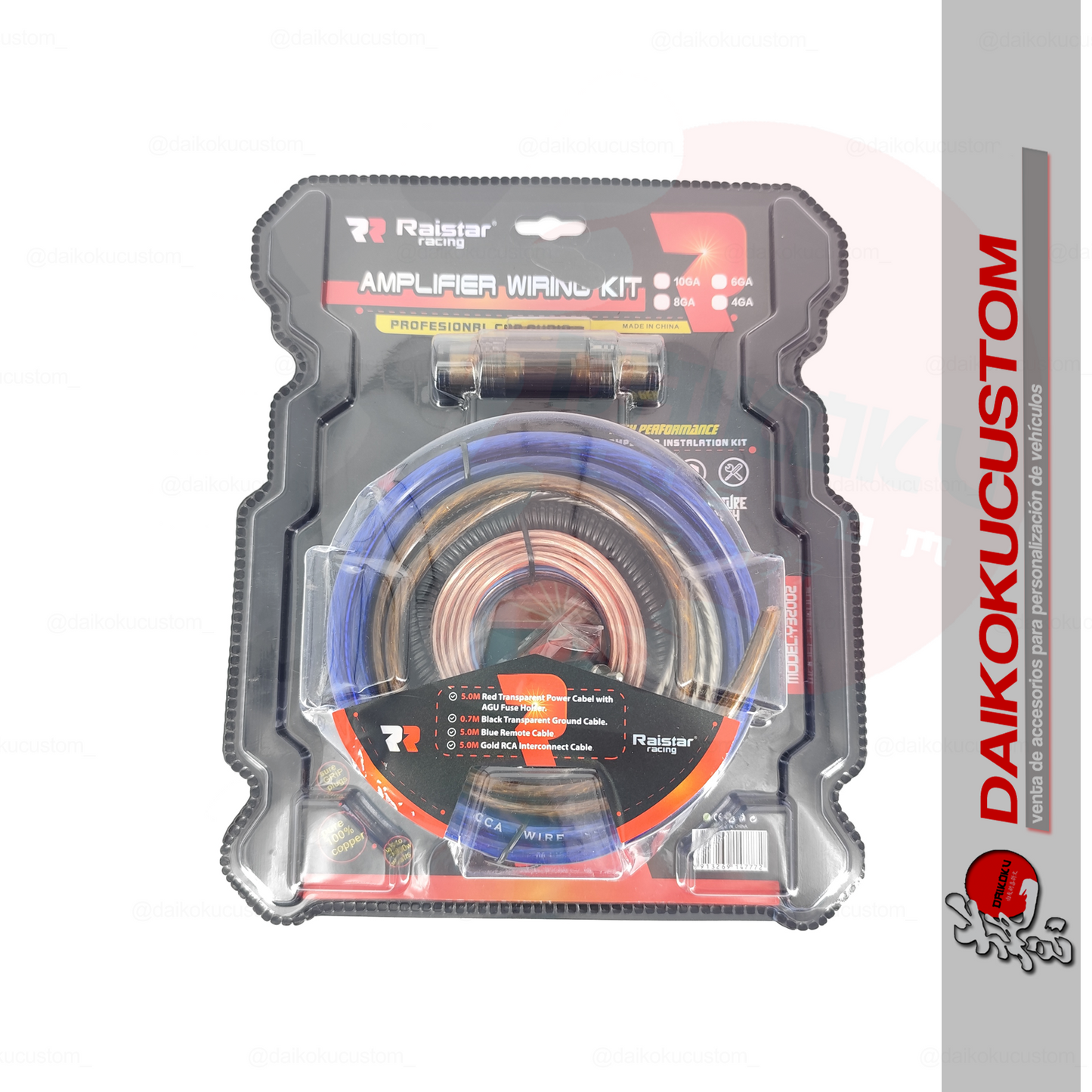 Kit Cables Amplificador 6gkt Raistar Y32002