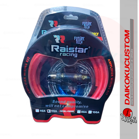Kit Cables Amplificador 6gkt Raistar Mx-6ga