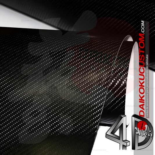 Vinilo 4d Carbono Negro 1.27mt x 1mt